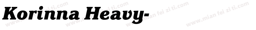 Korinna Heavy字体转换